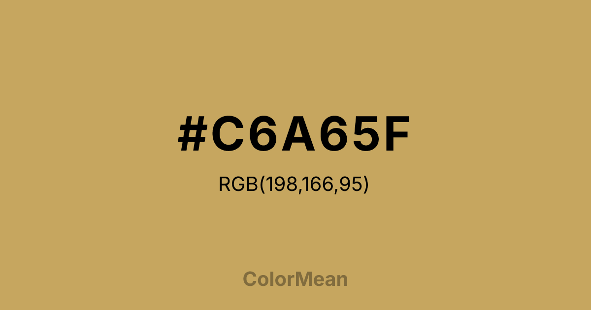 #C6A65F color swatch
