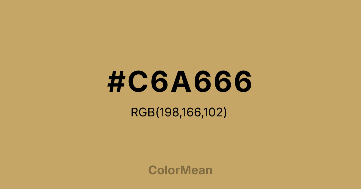 #C6A666 color swatch