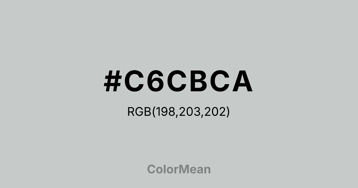 #C6CBCA color swatch