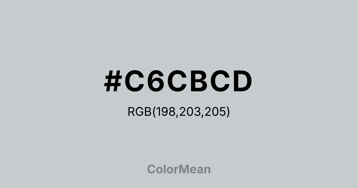 #C6CBCD color swatch