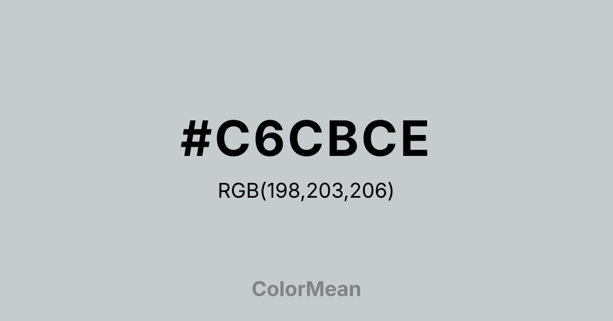 #C6CBCE color swatch