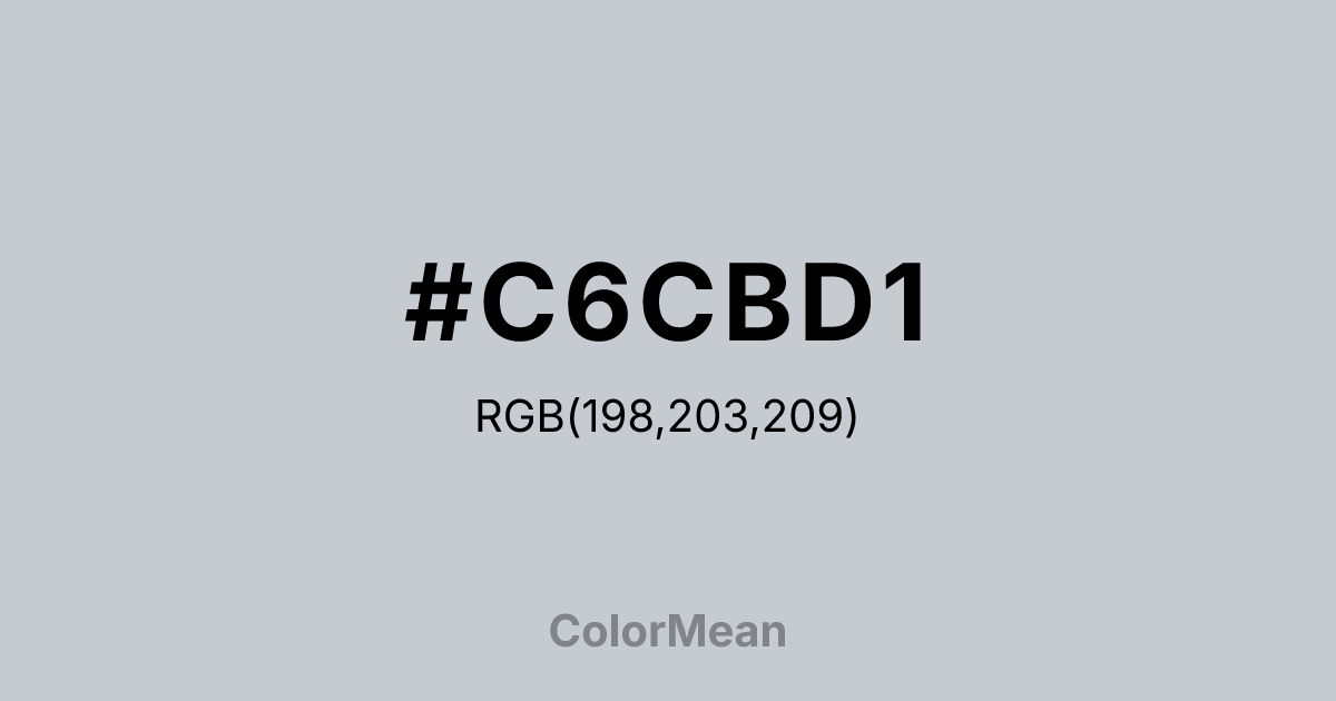 #C6CBD1 color swatch