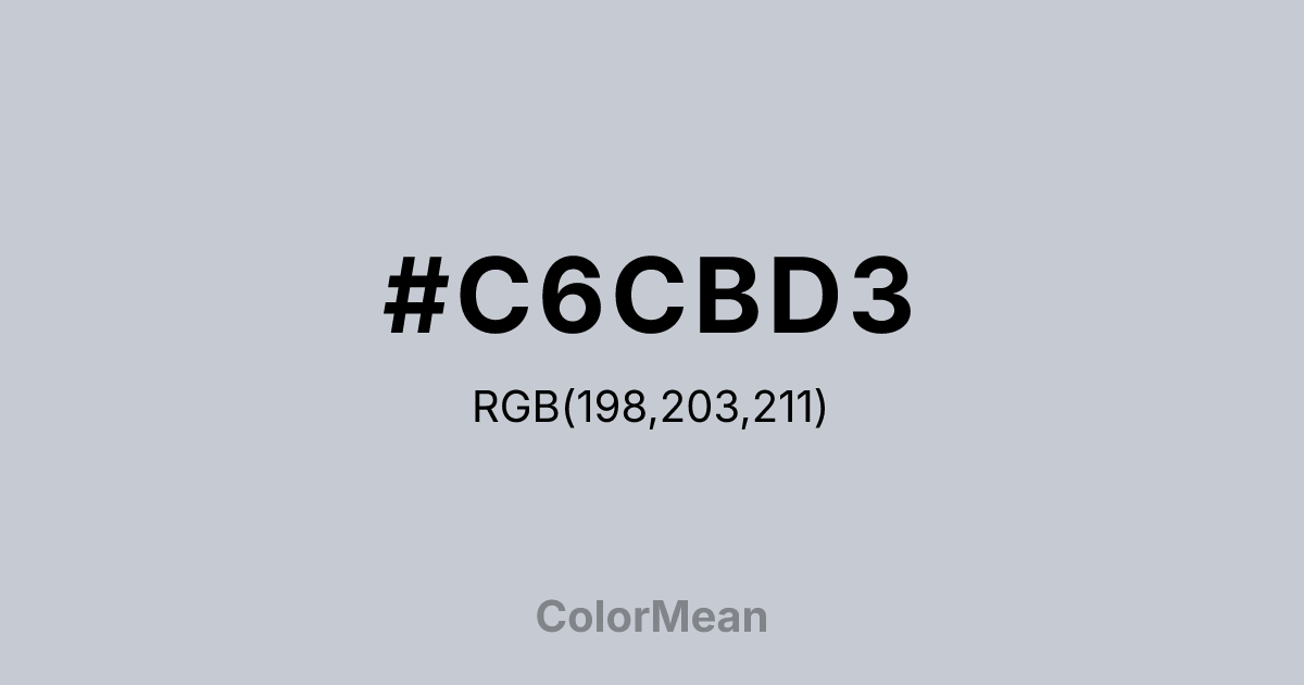 #C6CBD3 color swatch
