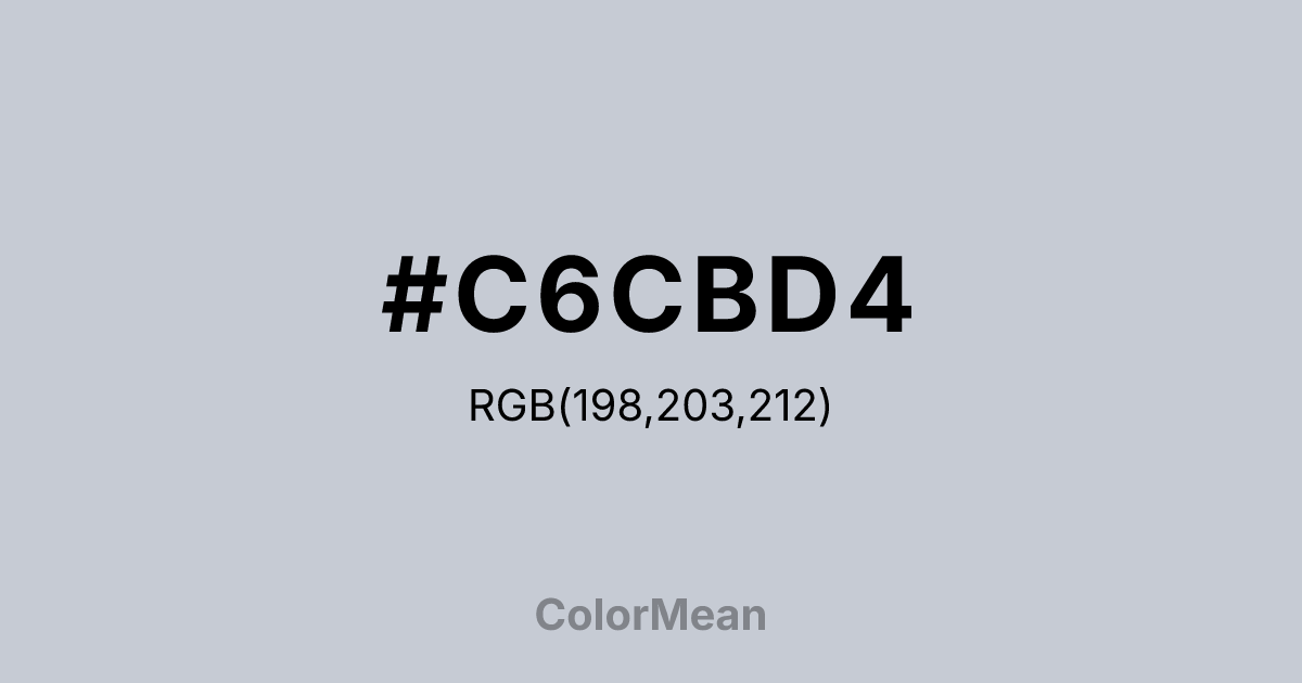 #C6CBD4 color swatch