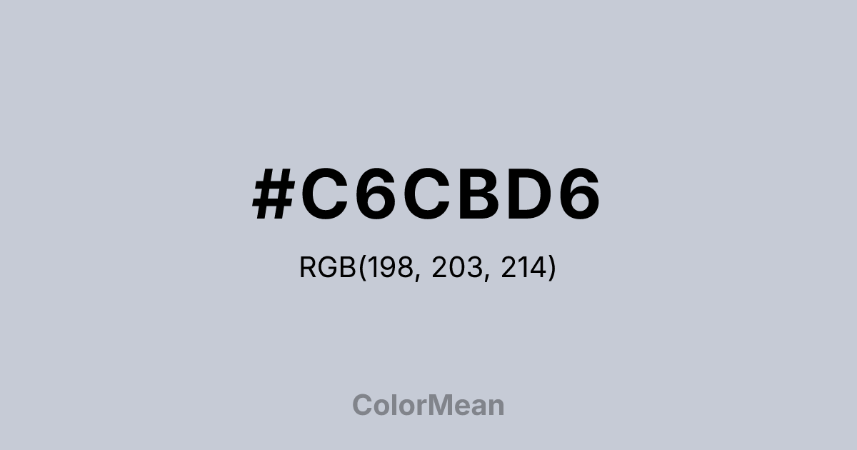 #C6CBD6 color swatch
