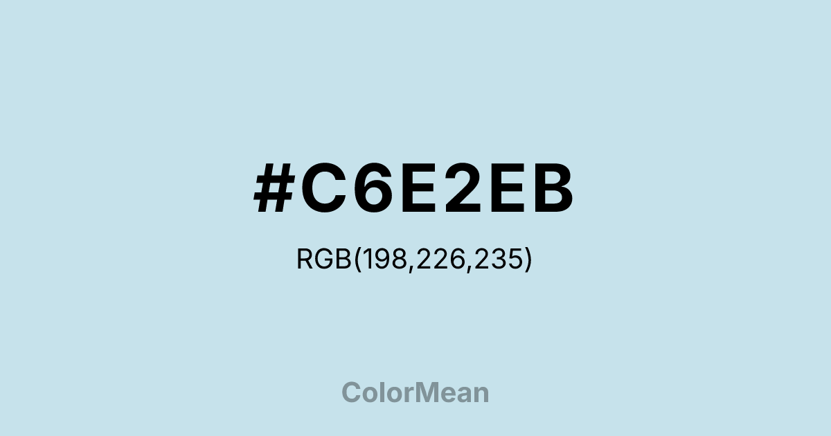 #C6E2EB color swatch