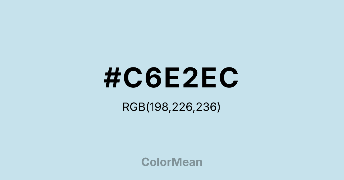 #C6E2EC color swatch