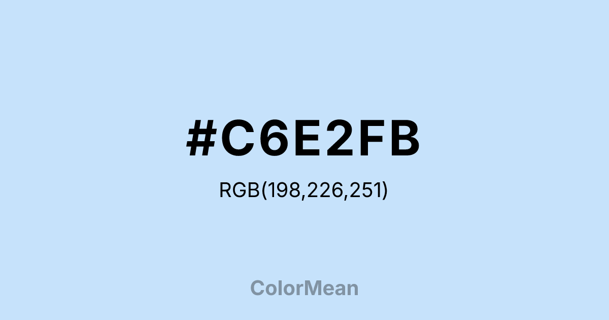 #C6E2FB color swatch