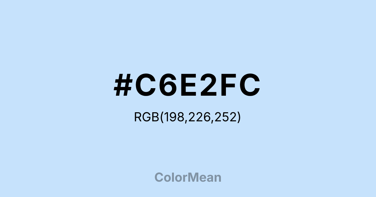 #C6E2FC color swatch