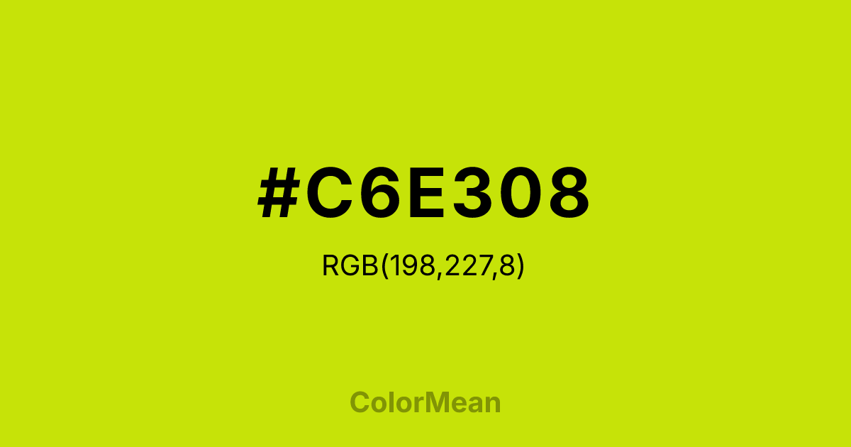 #C6E308 color swatch