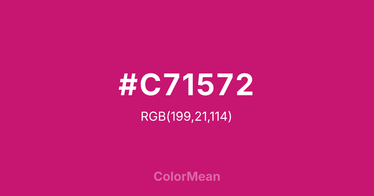 #C71572 color swatch