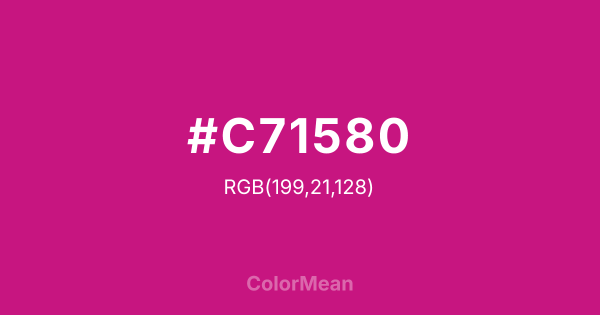 #C71580 color swatch