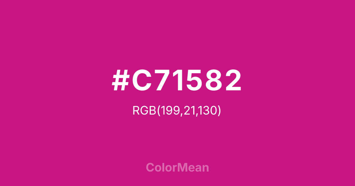 #C71582 color swatch