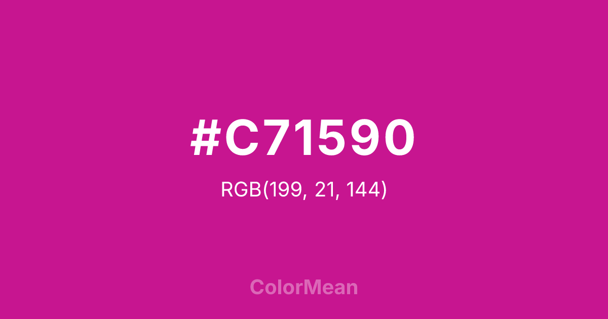 #C71590 color swatch