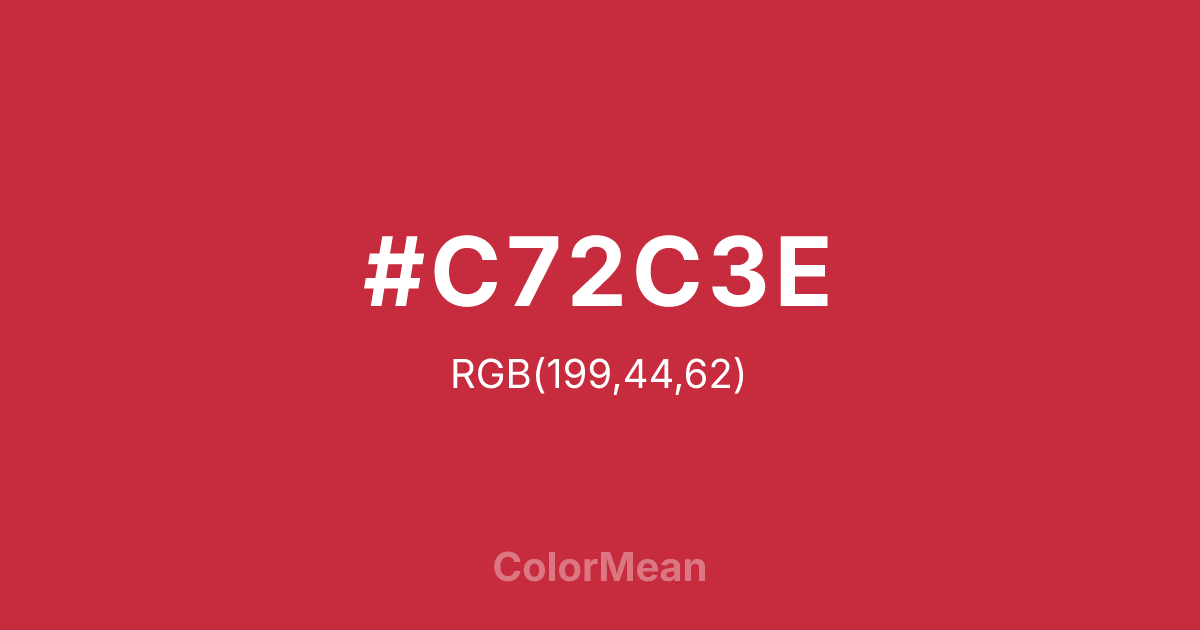 #C72C3E color swatch