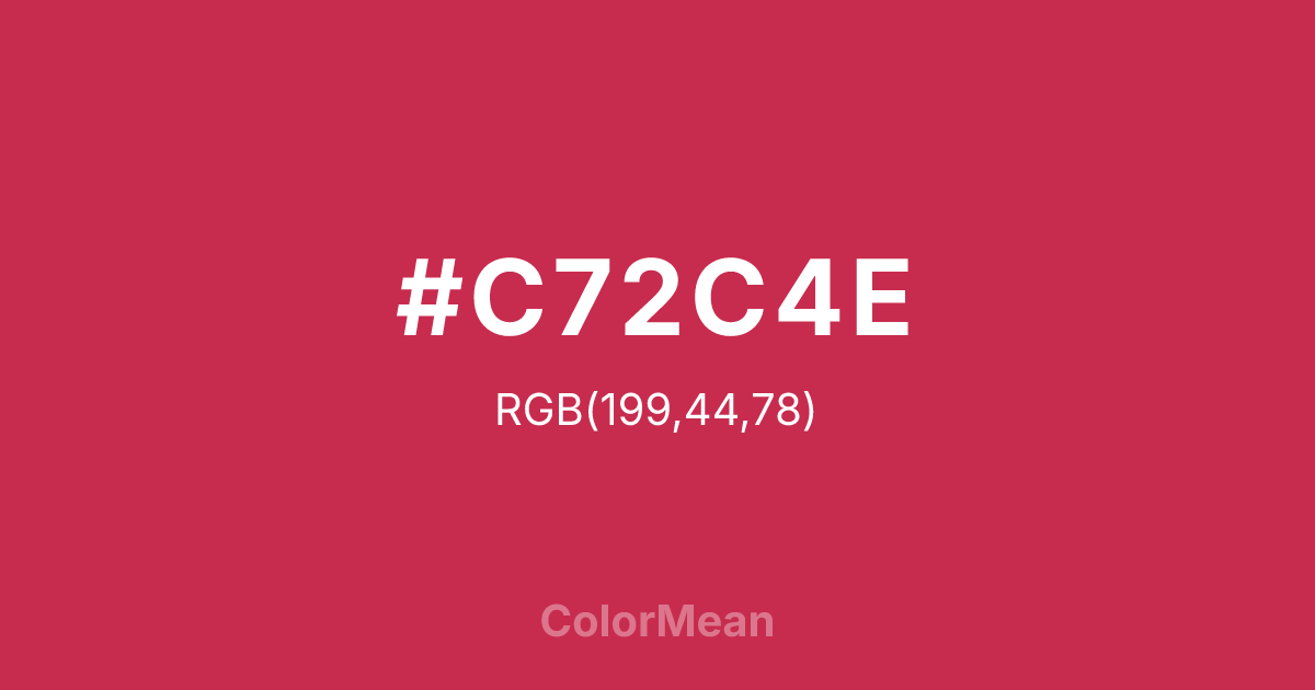 #C72C4E color swatch