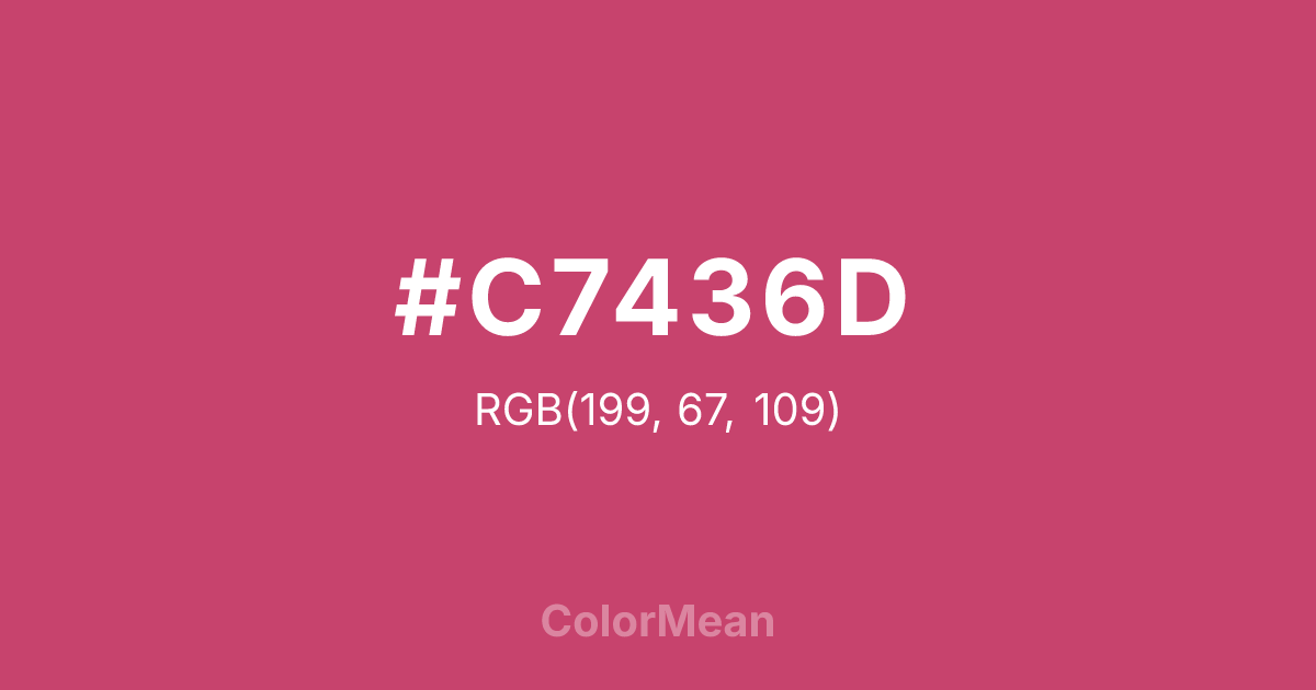 #C7436D color swatch