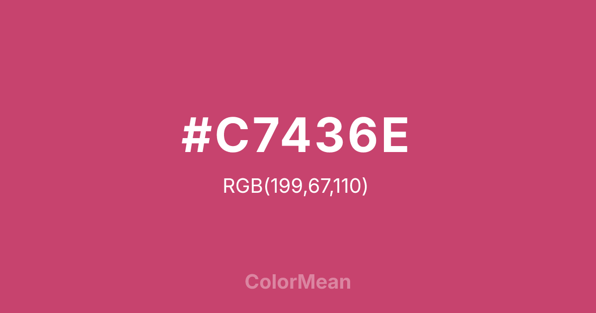 #C7436E color swatch