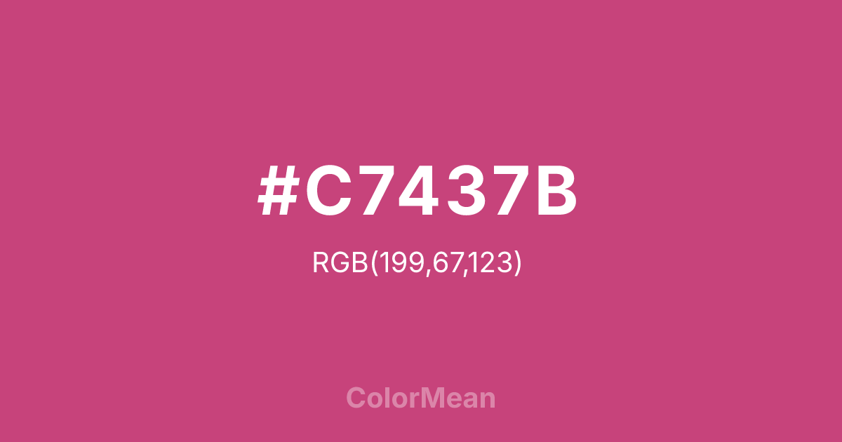 #C7437B color swatch