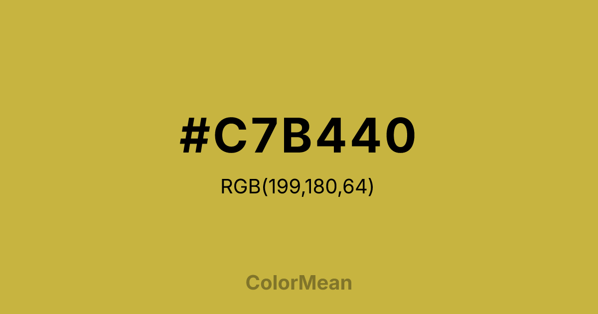 #C7B440 color swatch