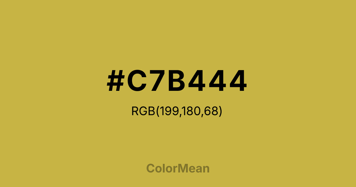 #C7B444 color swatch