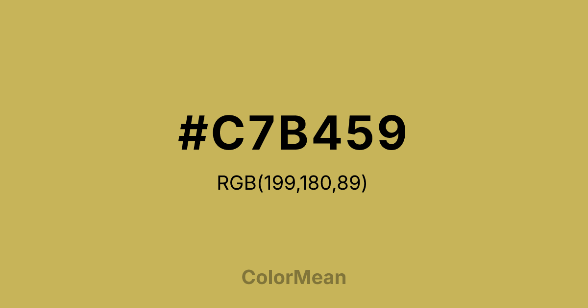 #C7B459 color swatch
