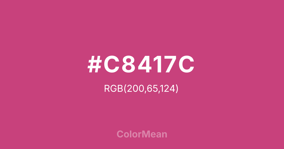 #C8417C color swatch