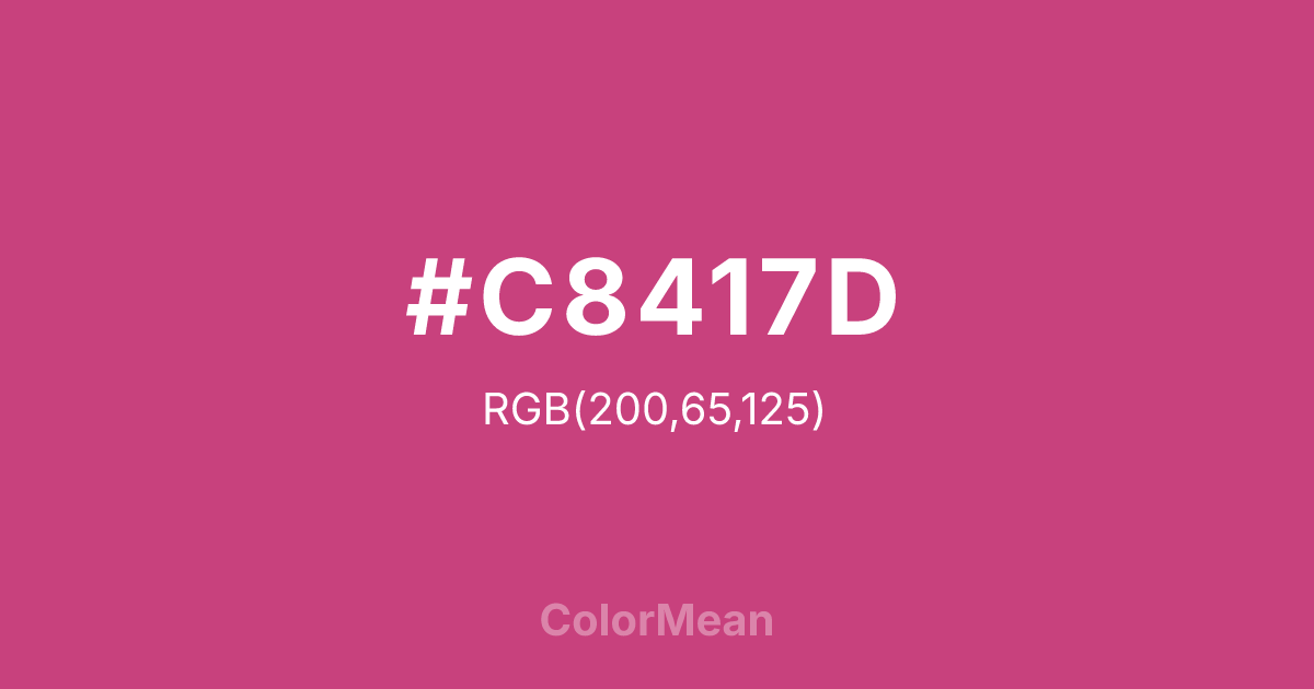 #C8417D color swatch
