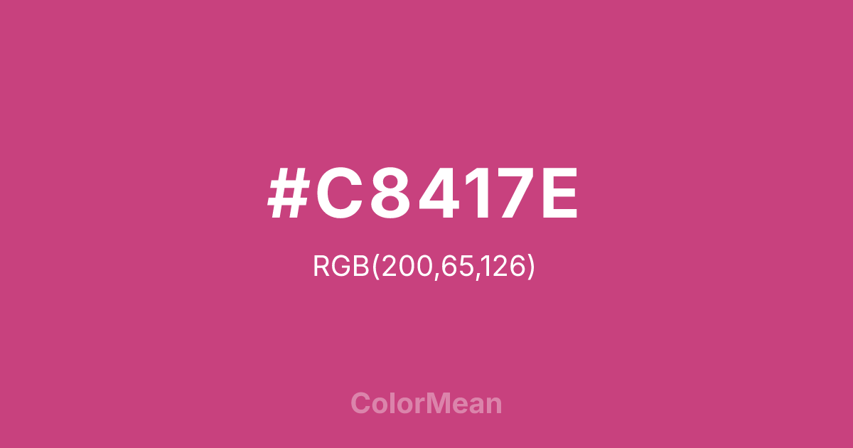 #C8417E color swatch