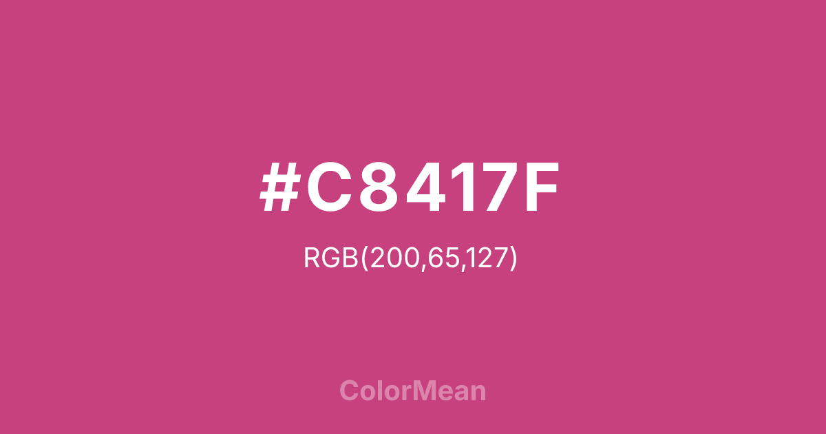 #C8417F color swatch