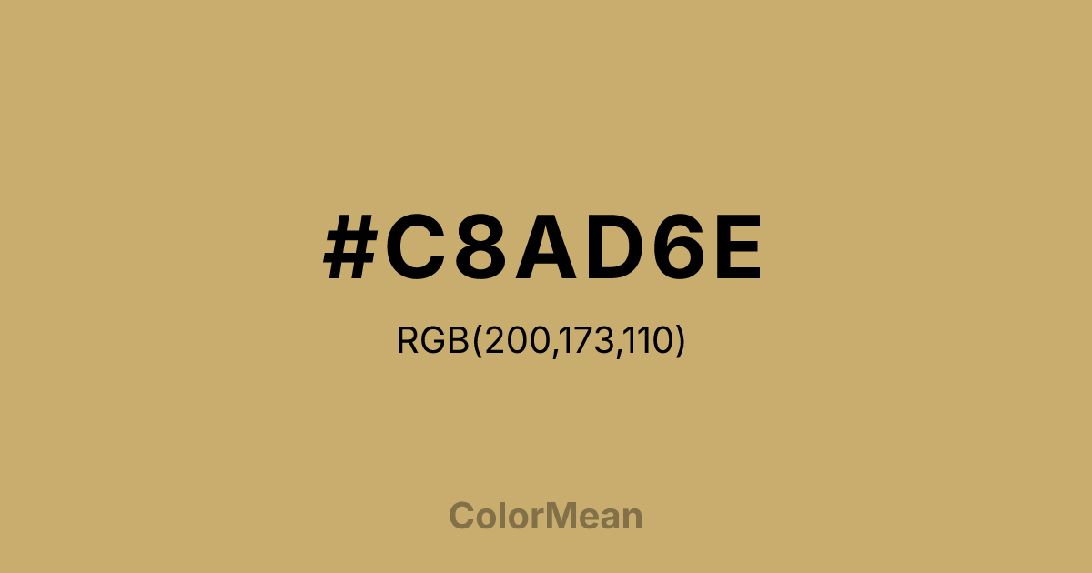 #C8AD6E color swatch