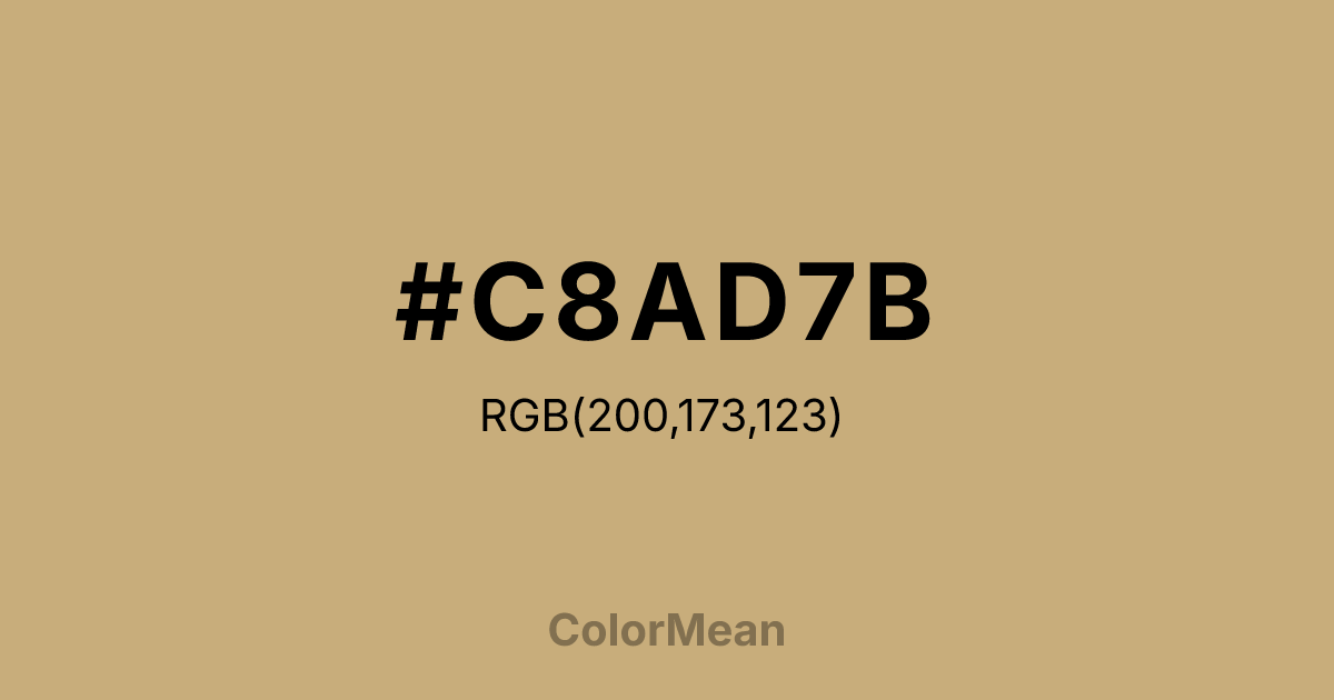 #C8AD7B color swatch