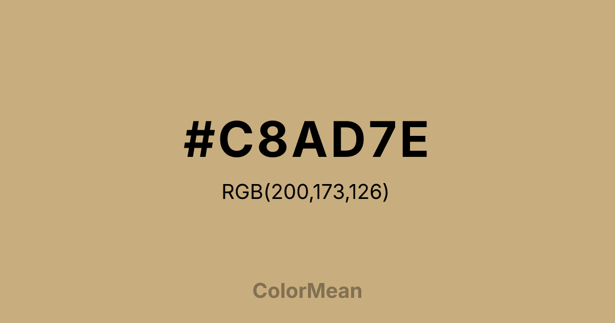 #C8AD7E color swatch