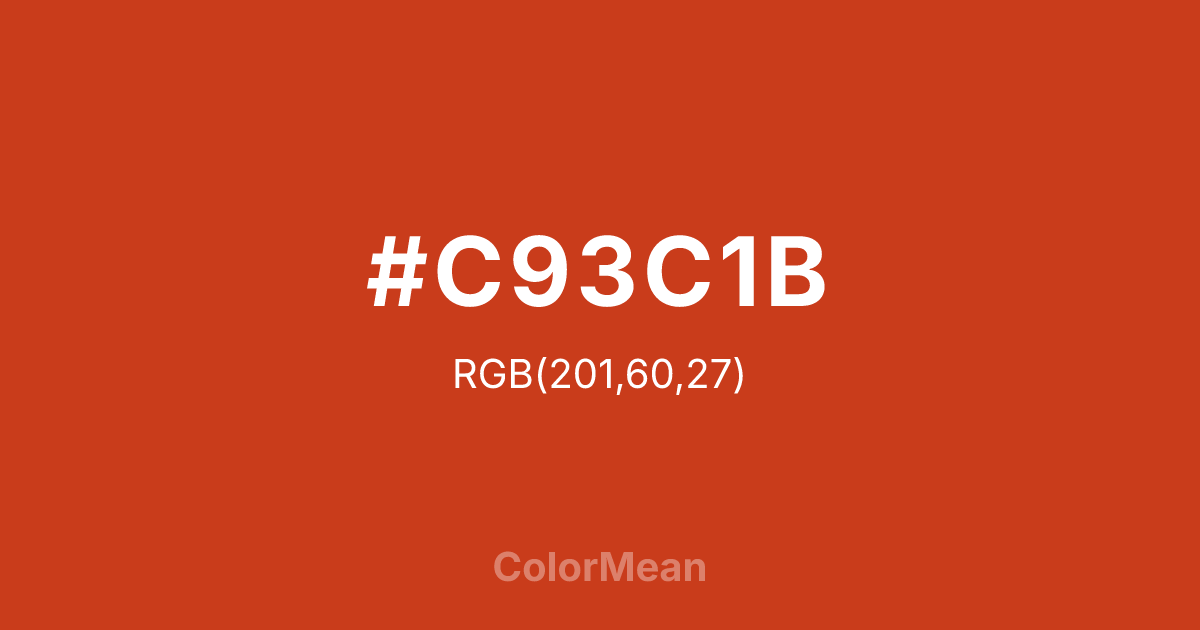 #C93C1B color swatch