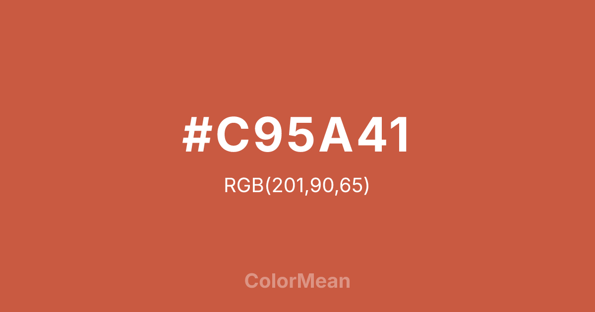 #C95A41 color swatch