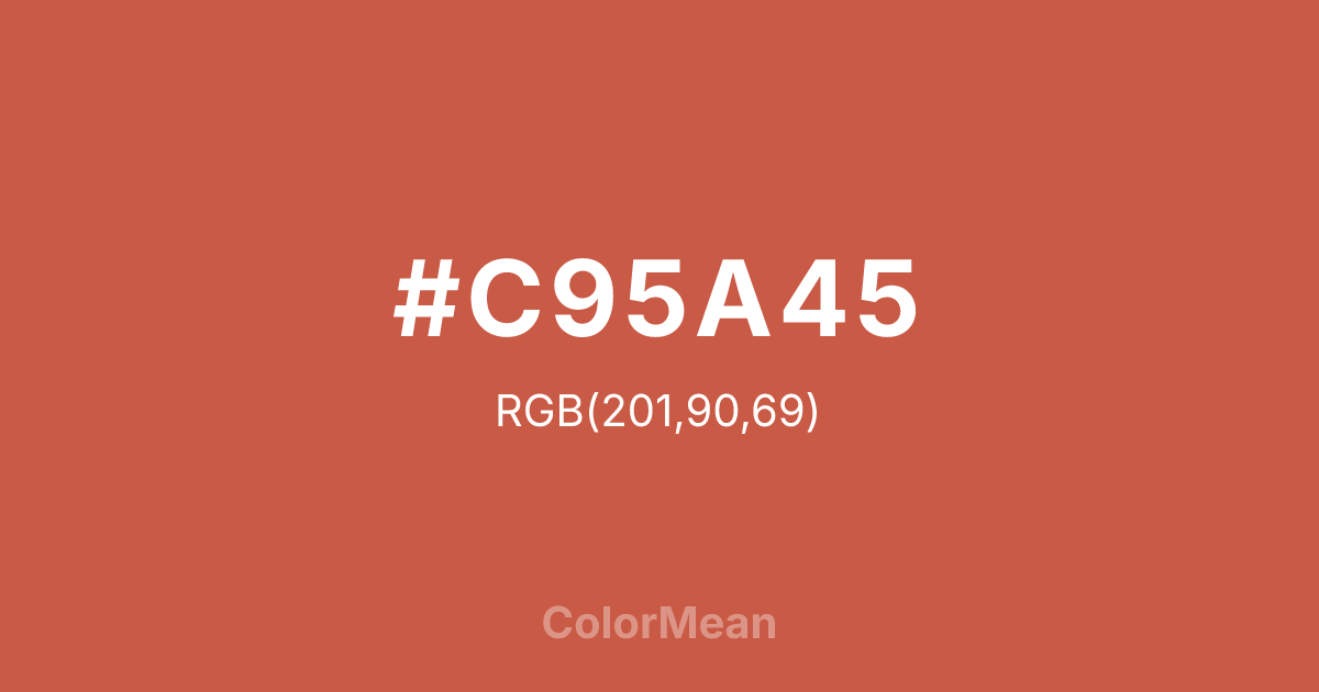 #C95A45 color swatch