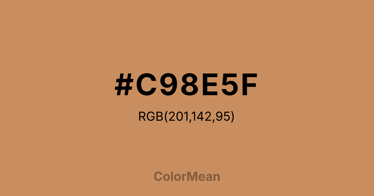 #C98E5F color swatch