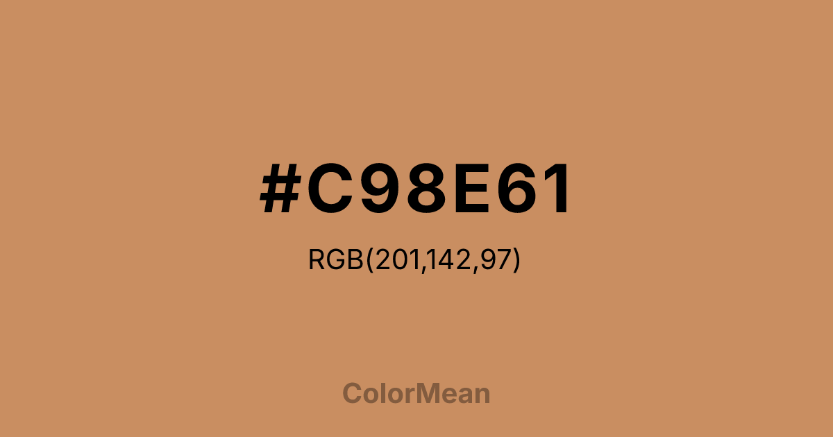 #C98E61 color swatch
