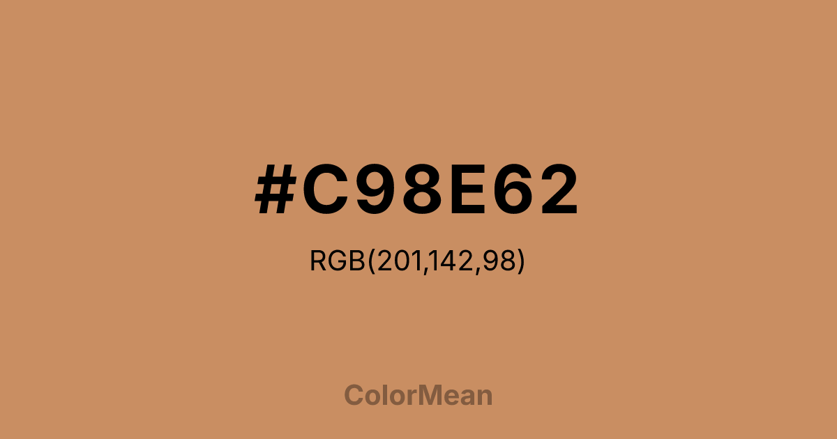 #C98E62 color swatch