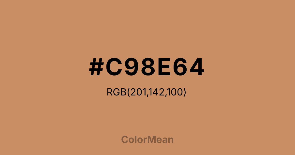 #C98E64 color swatch