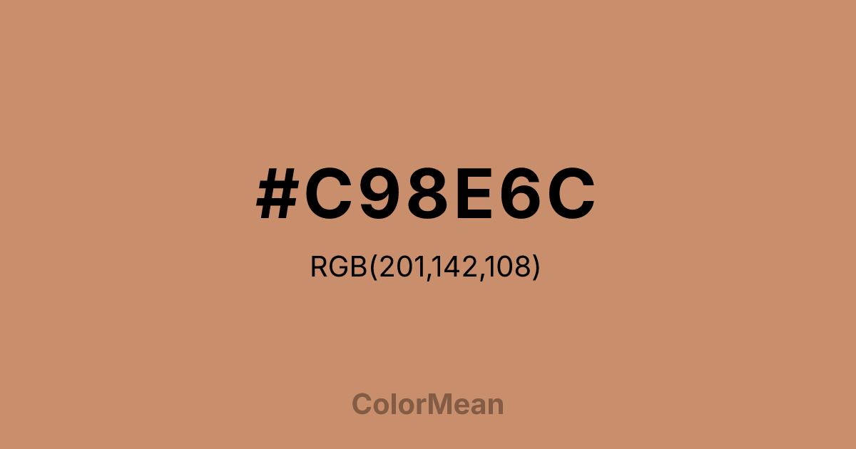 #C98E6C color swatch