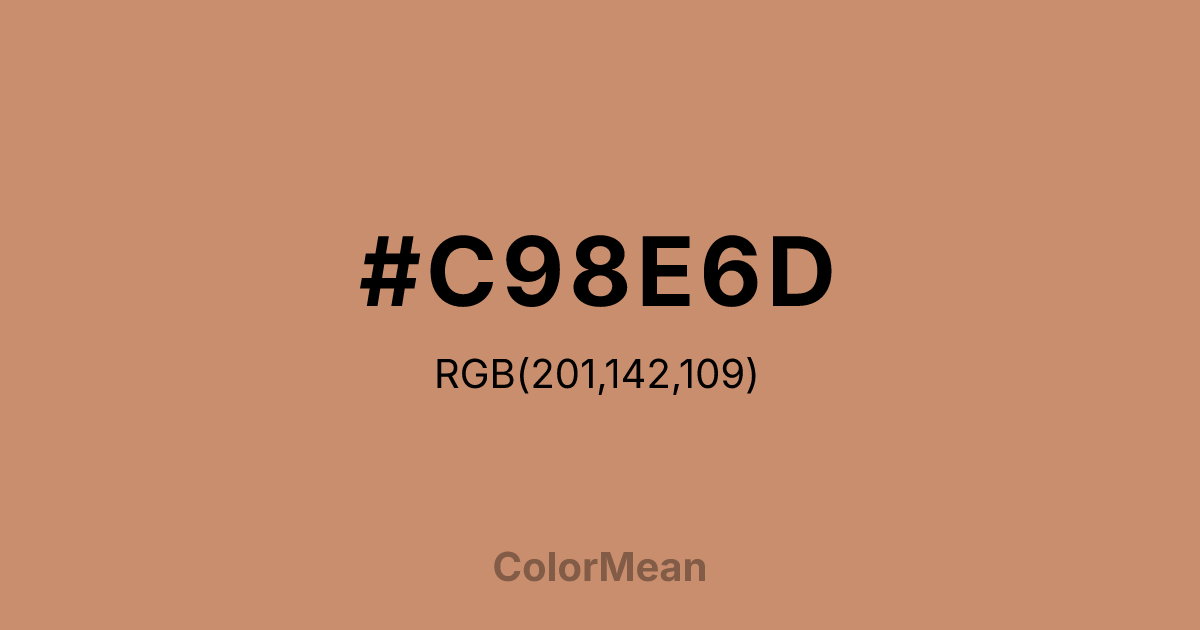 #C98E6D color swatch