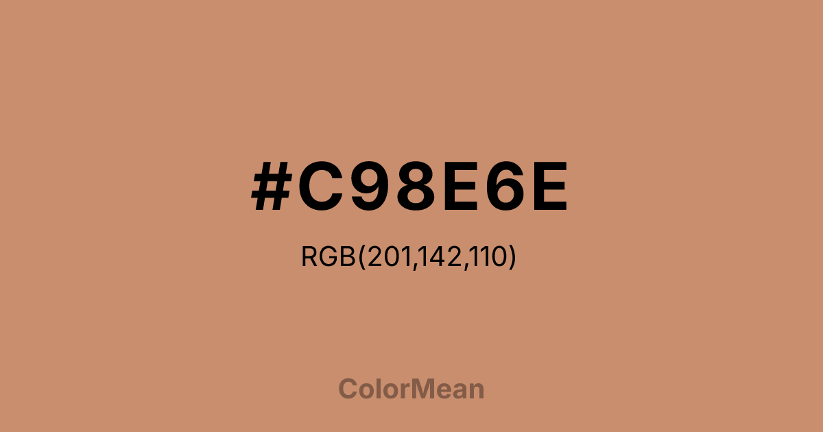 #C98E6E color swatch