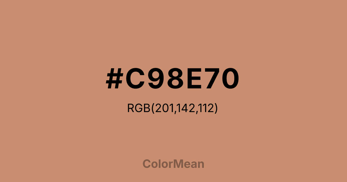 #C98E70 color swatch