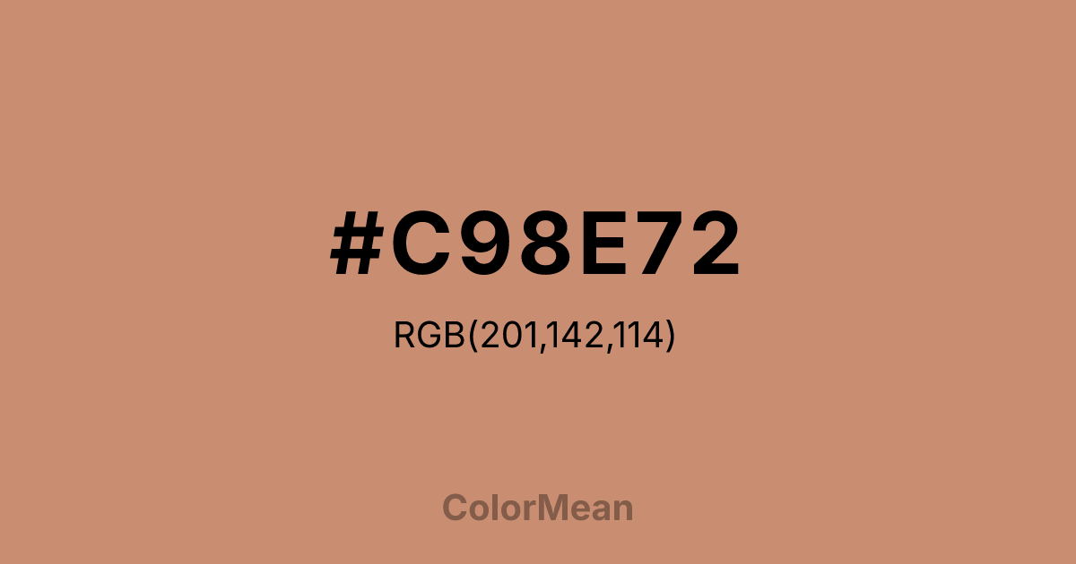 #C98E72 color swatch