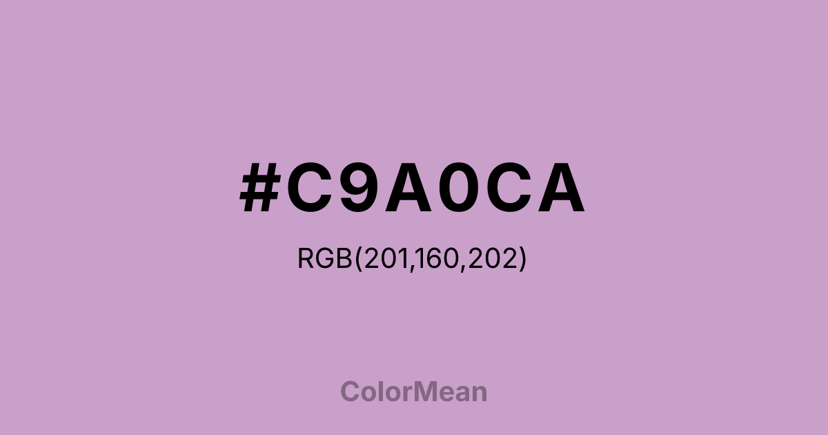 #C9A0CA color swatch