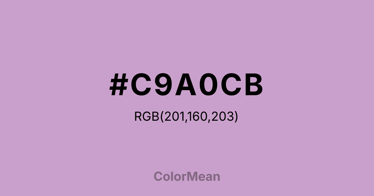 #C9A0CB color swatch