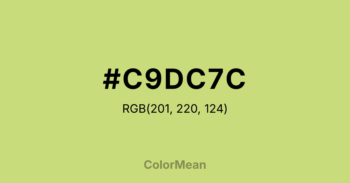 #C9DC7C color swatch