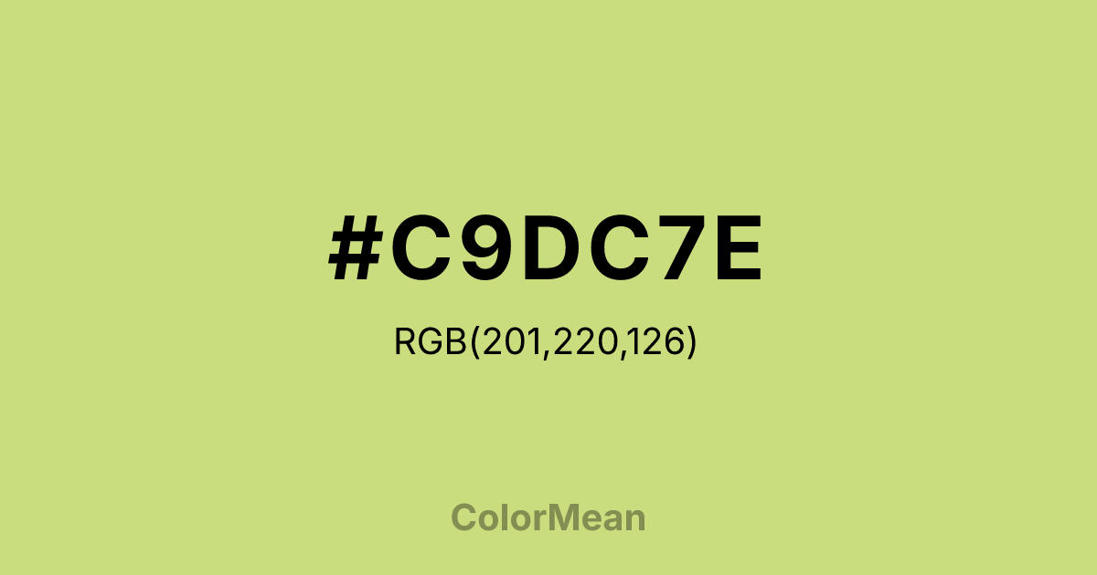 #C9DC7E color swatch