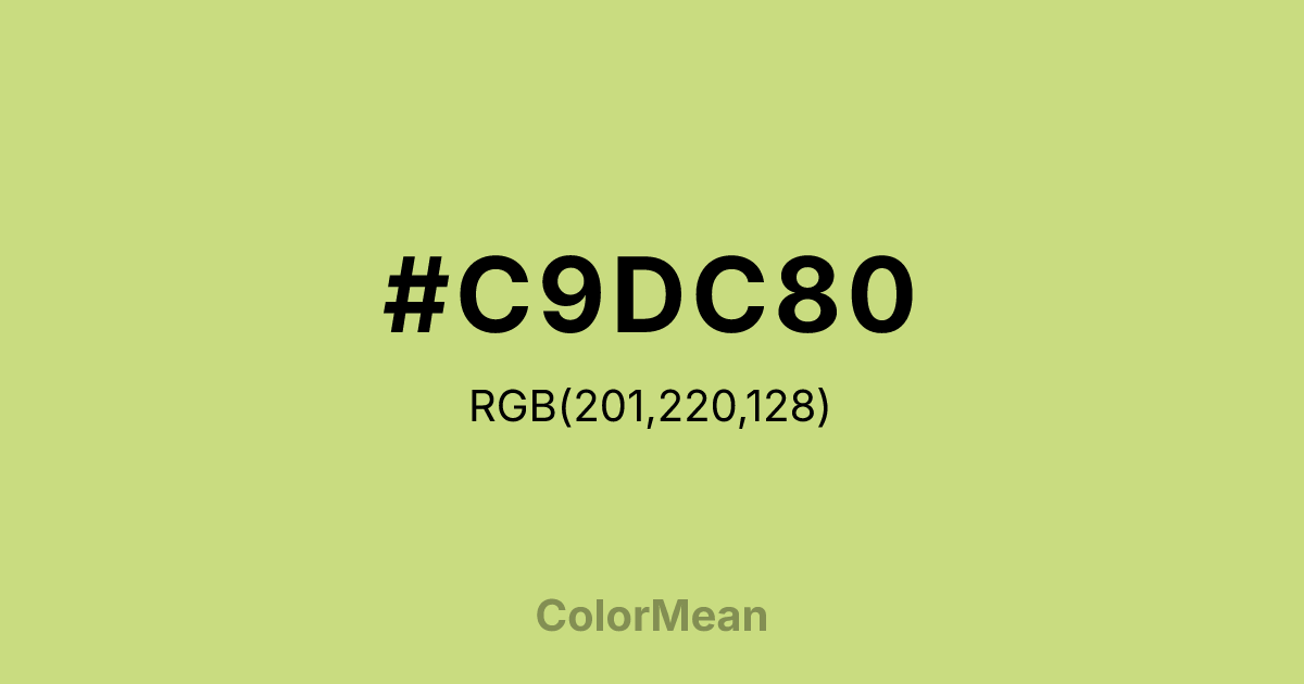 #C9DC80 color swatch